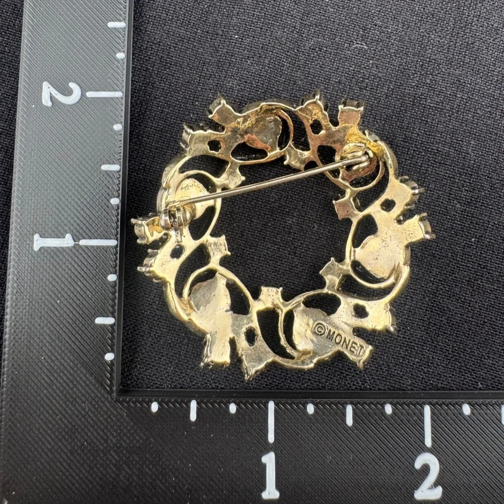 Vintage Brooch Lot Monet JJ Signed Rhinestone Pearl Flower Butterfly Leaf READ